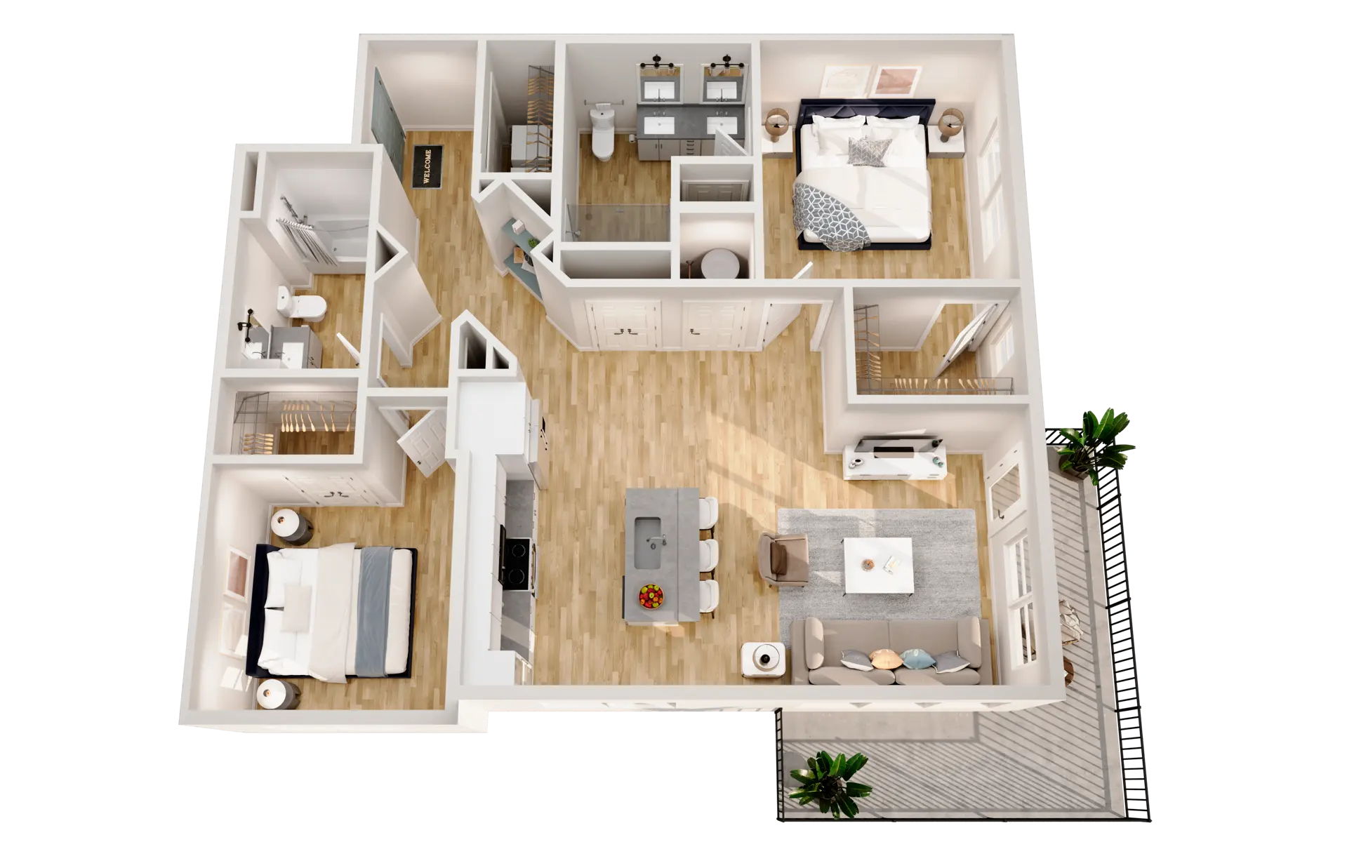 Optima Mallard Creek - Diagram, Floor Plan, Indoors