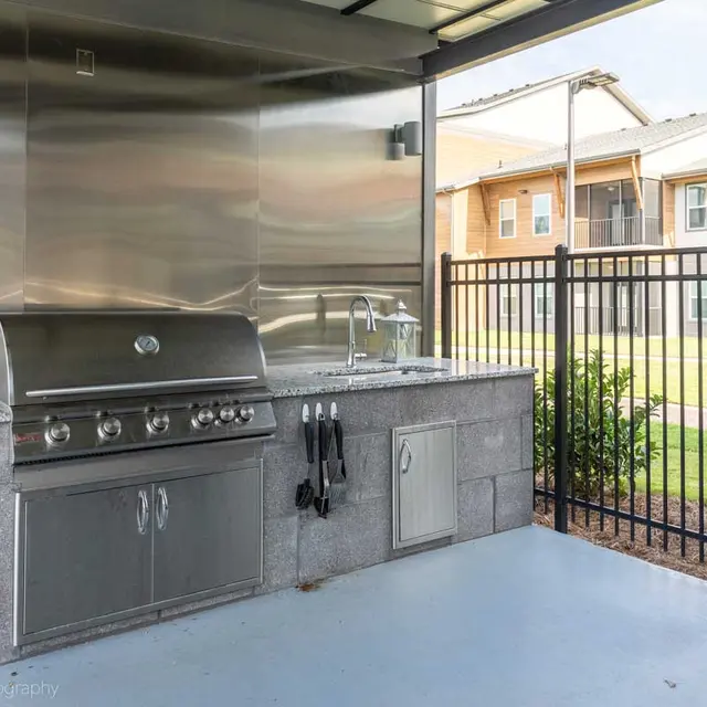 Villa Westlake Lake Charles Louisiana Villa Westlake Apartments Outdoor Kitchen Area