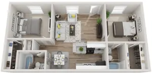 Alder |  2 Bed | 2 Bath