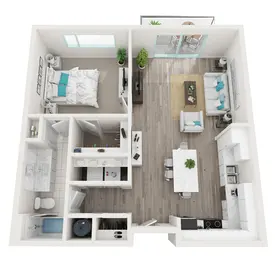 1C - Flamingo (pool view with balcony)