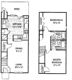 BT50 2 Bedroom Townhome