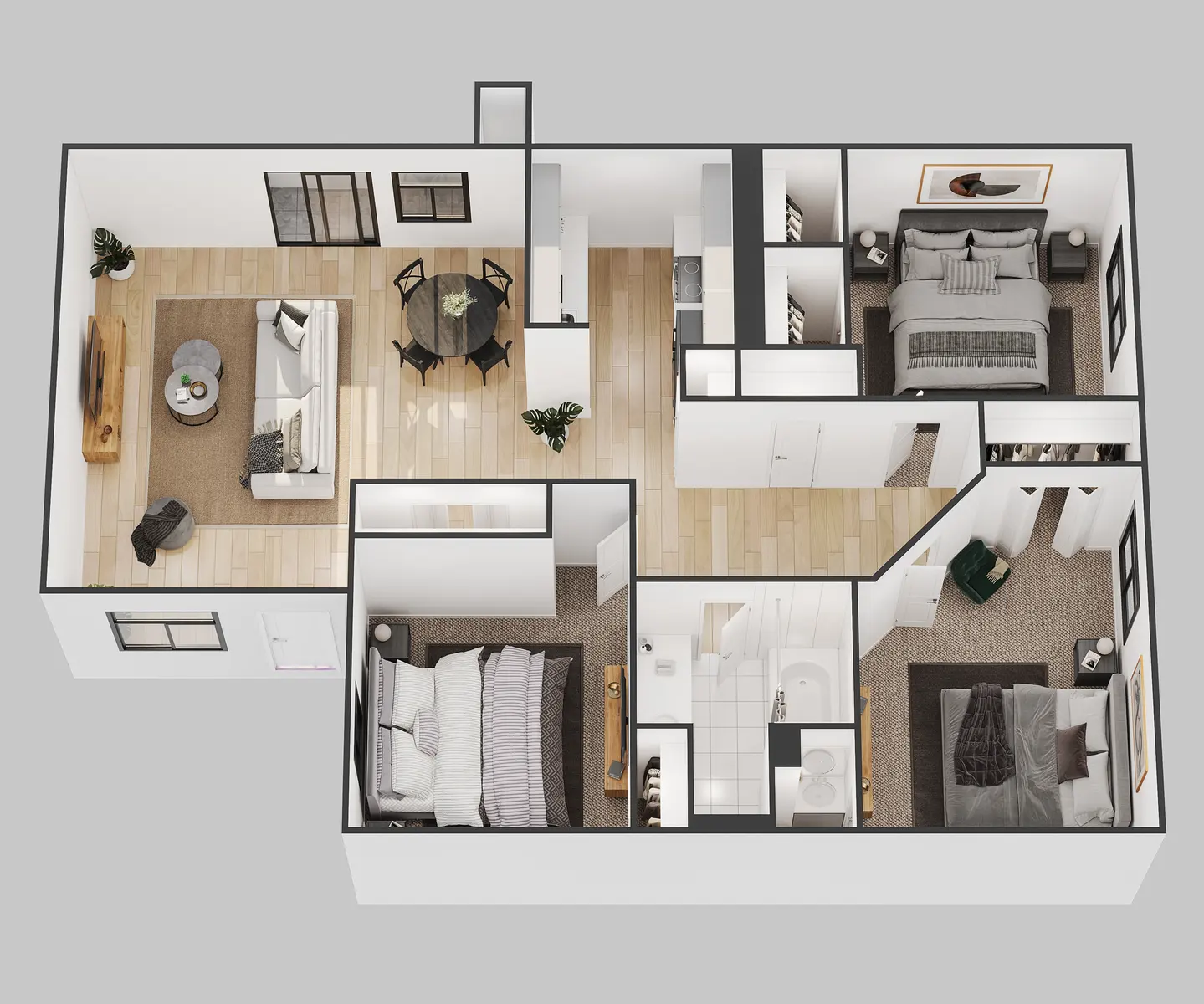 Lakeside Apartments - Floor Plan, Diagram