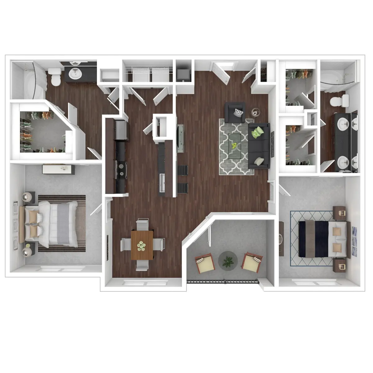 Rock Island - Diagram, Floor Plan, Indoors