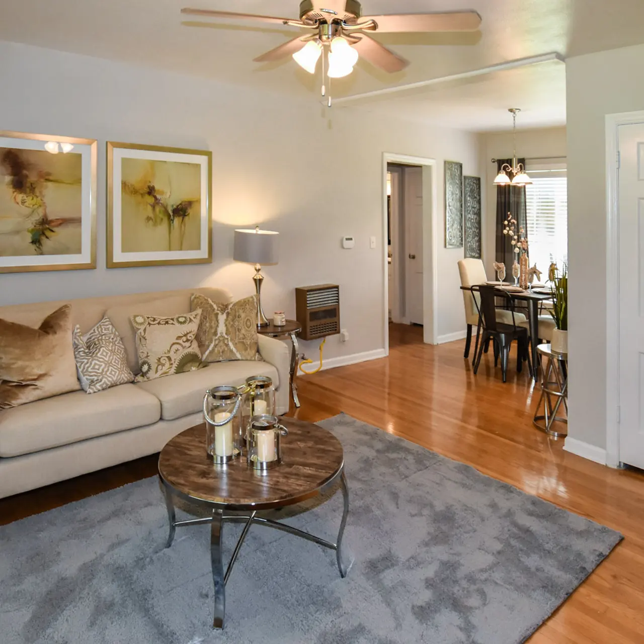 Crestwood Place Apartments - Flooring, Ceiling Fan, Wood