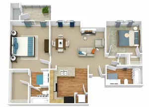 B1 | 2 Bed | 2 Bath | Classic