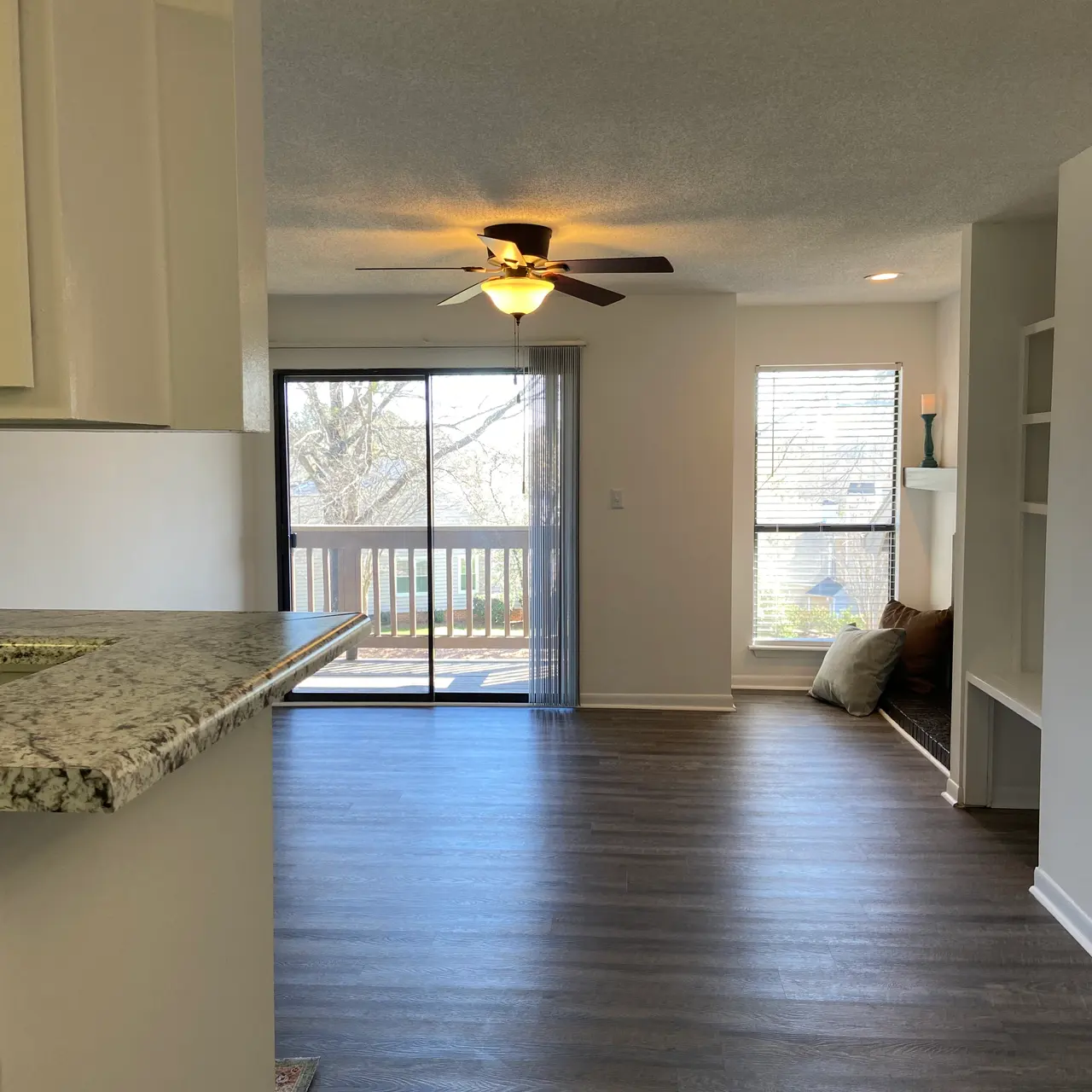 open living room and dining room floor plan