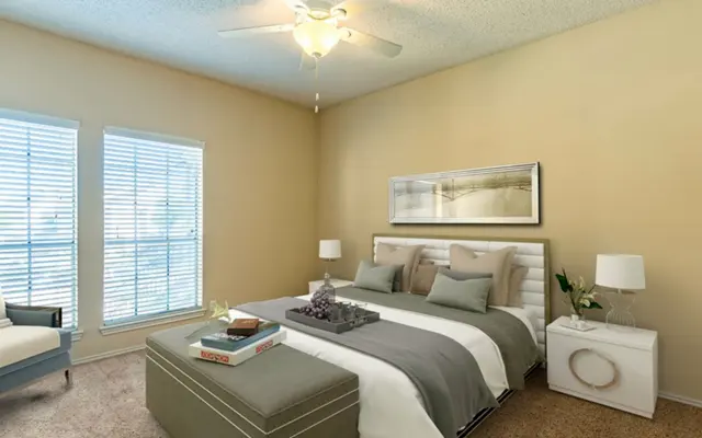 Summer House - Corner, Ceiling Fan, Bedroom, Bed