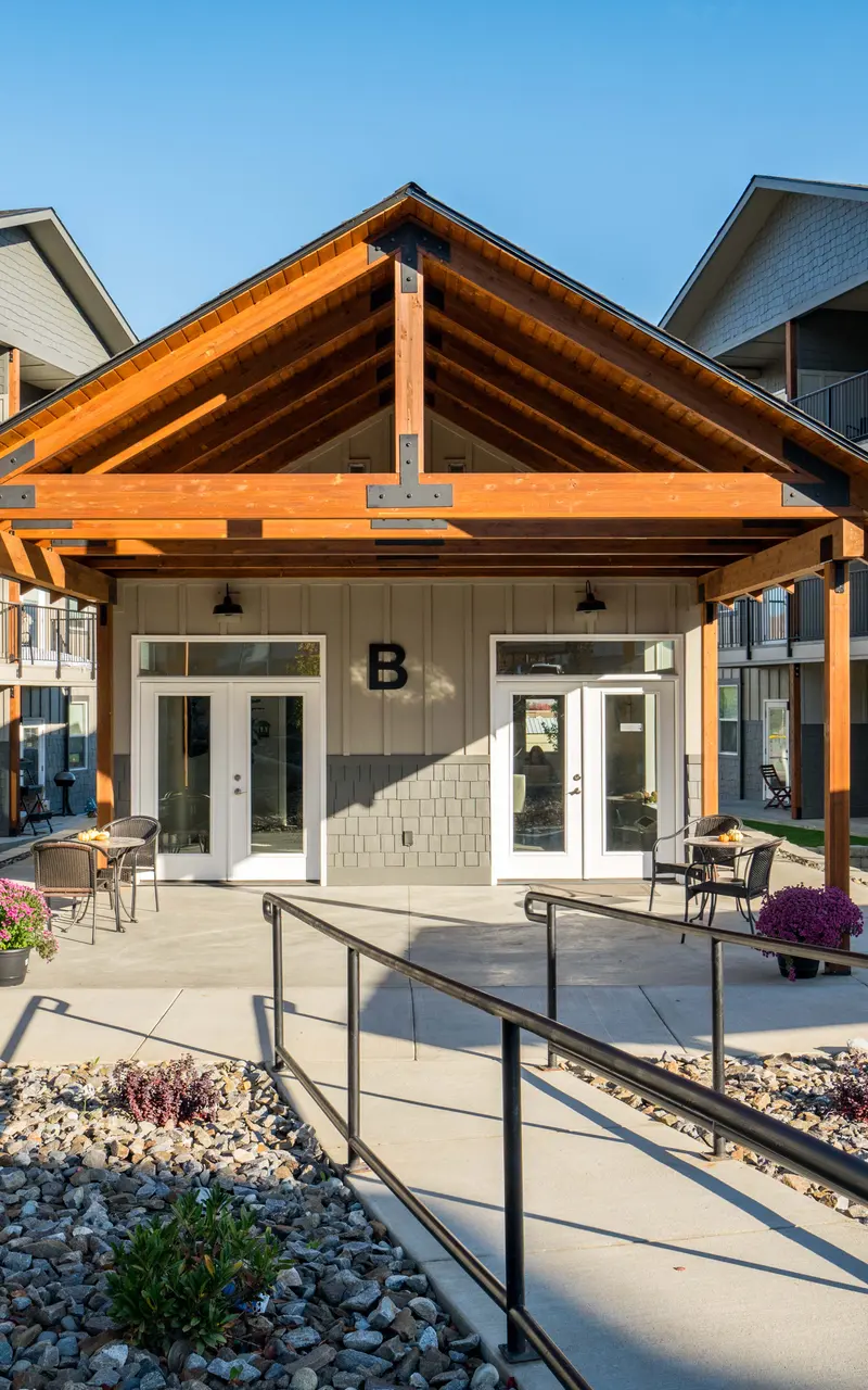 Leasing office in the apartment complex, offering professional service and assistance for residents and prospective tenants