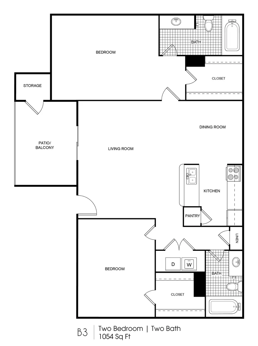 Los Prados - Diagram, Floor Plan