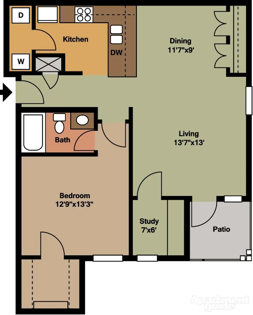 Villa Broussard I and II - Diagram