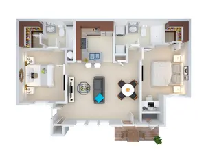 2 bedroom/2 bath (vcwb2)