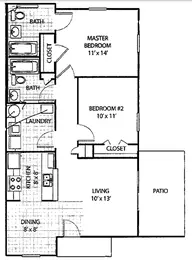 BR60D 2  Bedroom Townhome