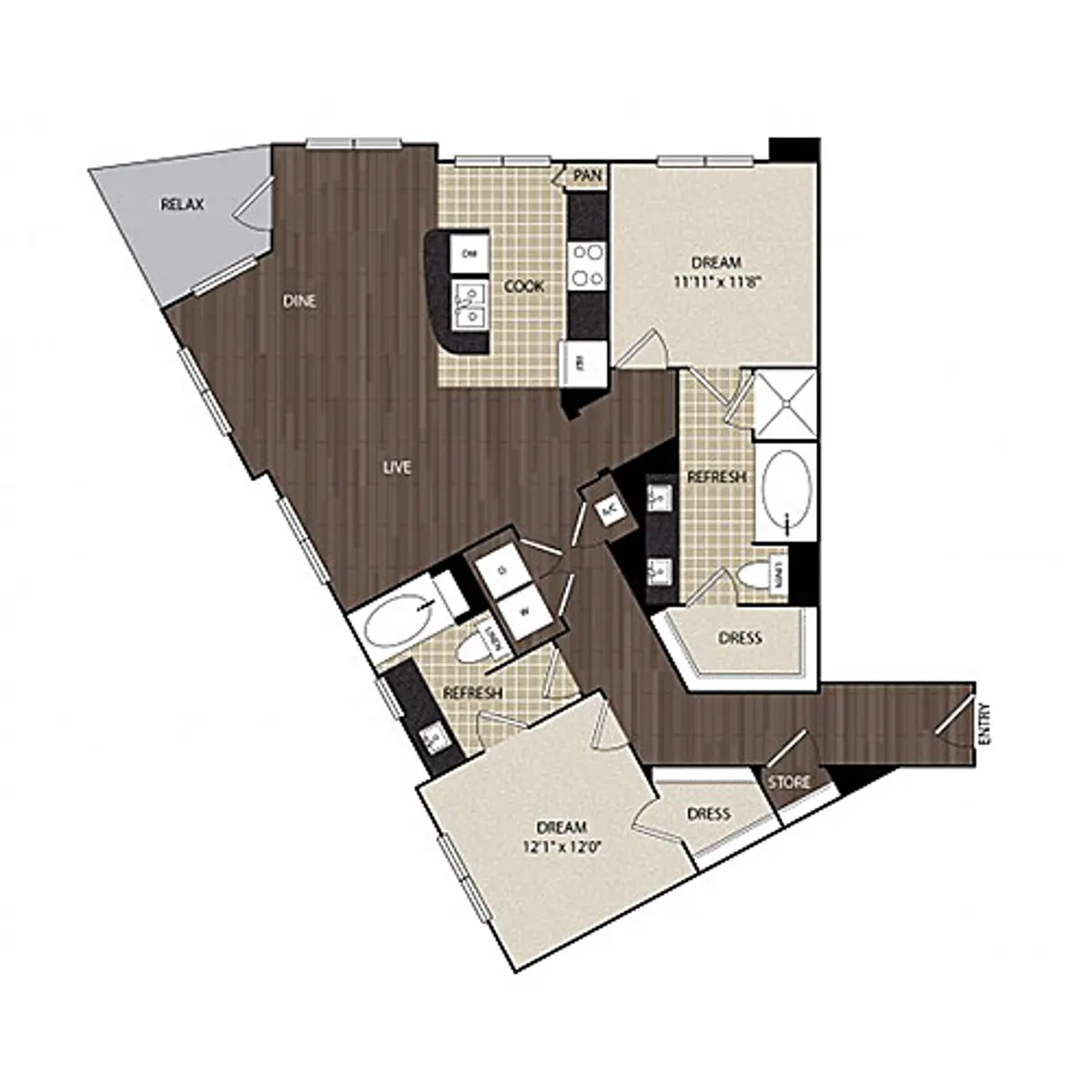 5755 Hermann Park - Diagram