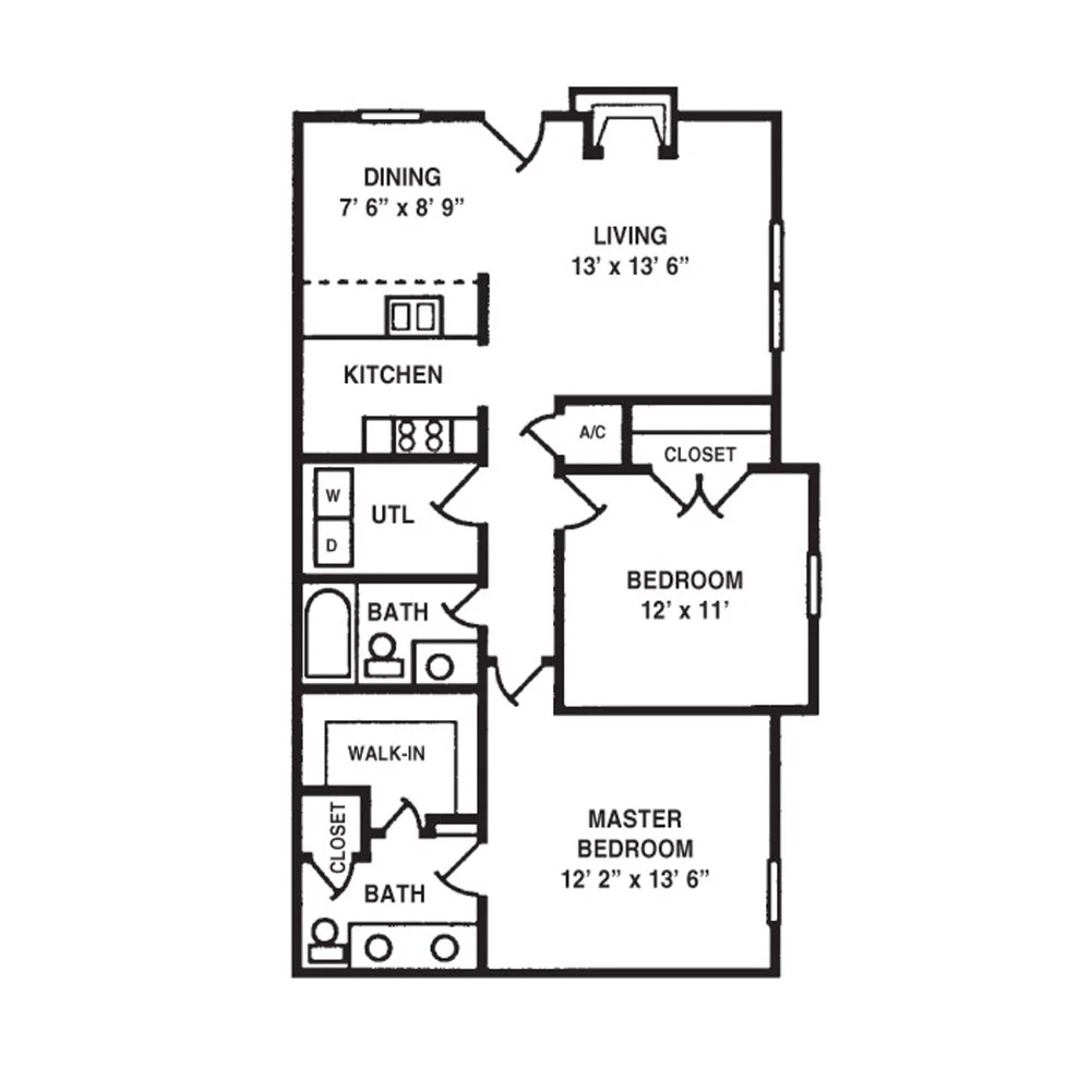 Sunset Apartments - Diagram
