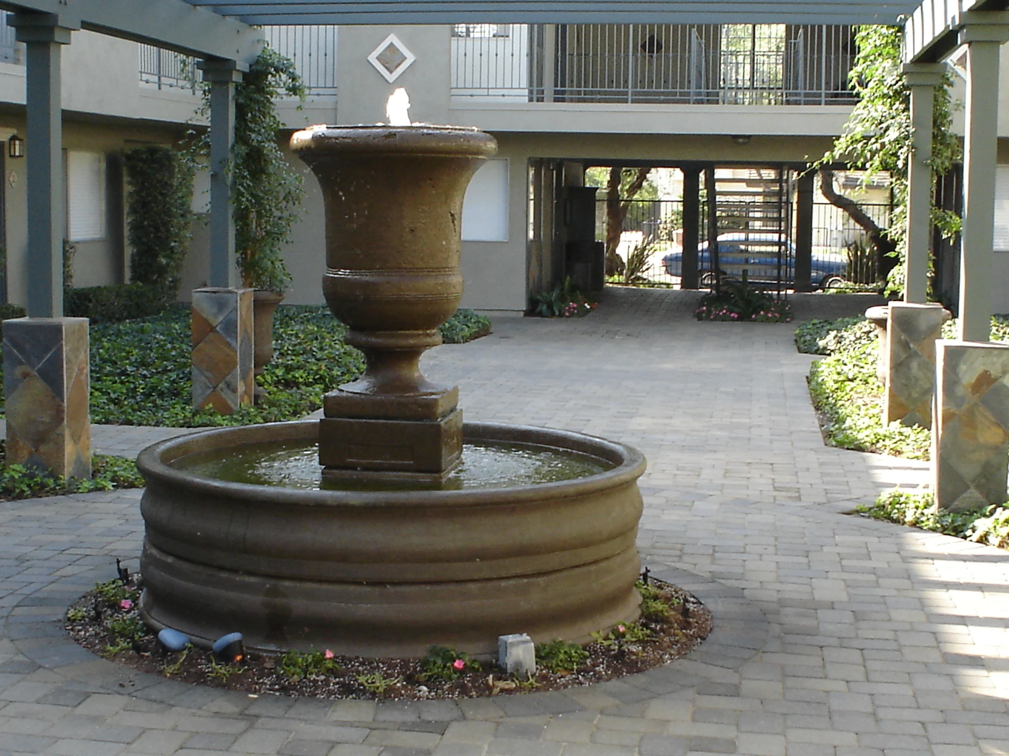 The Orleans Apartments - Path, Walkway, Fountain
