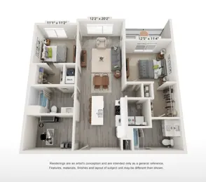 B5 - 2 Bed, 2 Bath B5 - 2 Bed, 2 Bath