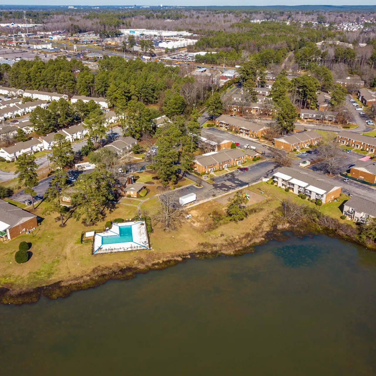 Spring Lake - Scenery, Aerial View, Land