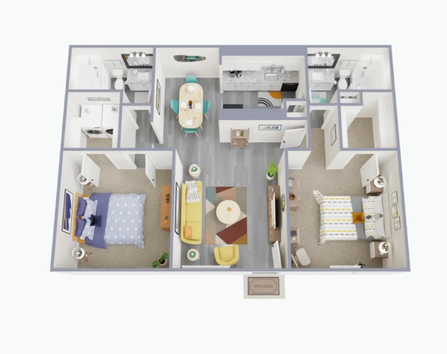 Skylar Pointe Apartments and Townhomes Skylar Pointe Apartments and Townhomes - Indoors, Diagram, Floor Plan