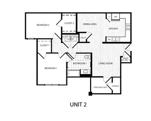2 Bedroom 1 Bathroom