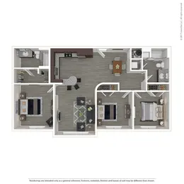 3 Bedroom, 2 Bathroom