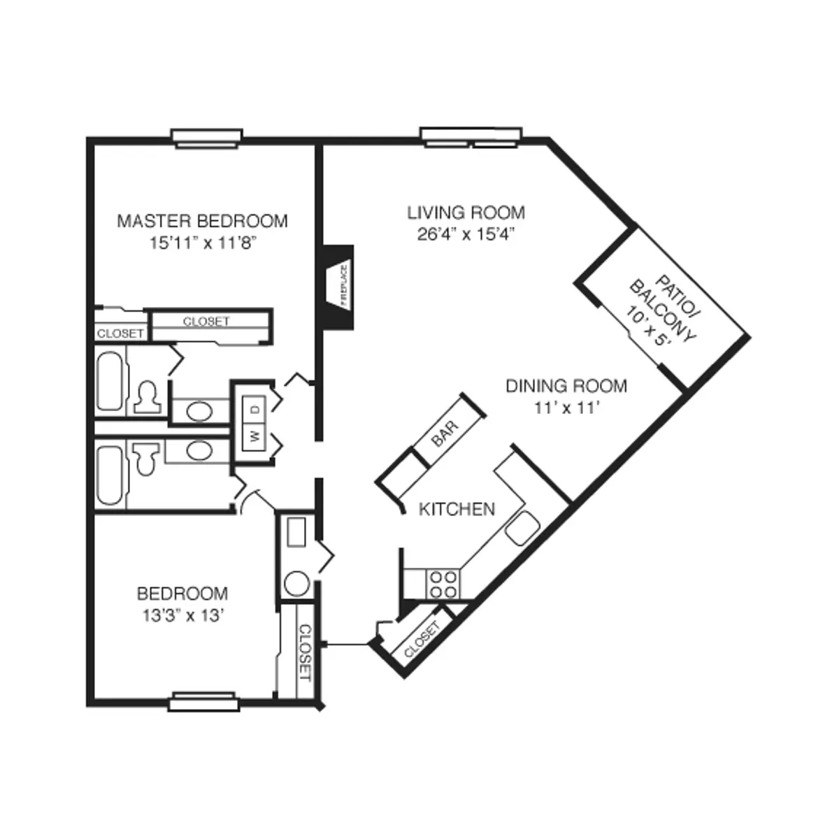 North Willow - Floor Plan, Diagram