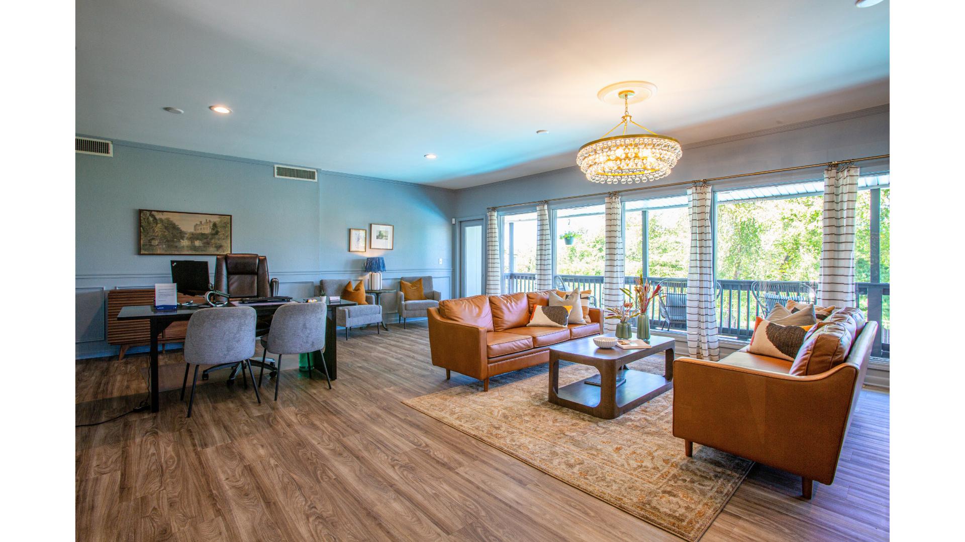 The Carrington - Clubhouse Living room, Interior design, Modern decor