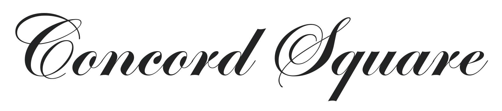 Concord Square Graphic Text graphic displaying the words 'Concord Square' in a calligraphic style.