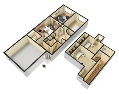 3x2.5b - 3 bedroom 2.5 bathroom