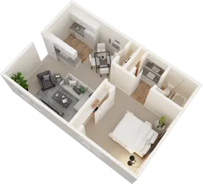 Upstairs 1 Bedroom, 1 Bath