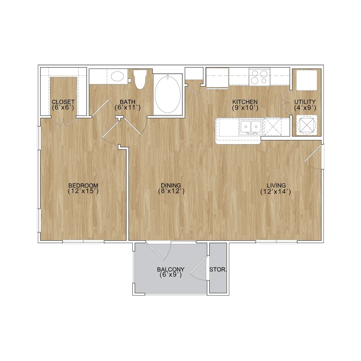The Retreat at Riverstone - Plywood, Wood, Diagram