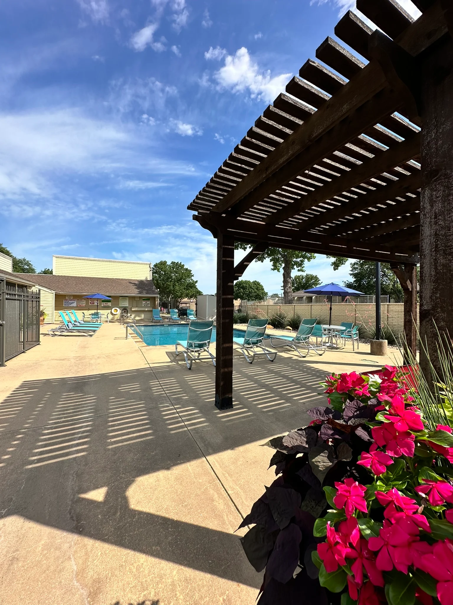 Hulen Gardens Apartments - Summer, Potted Plant, Shelter