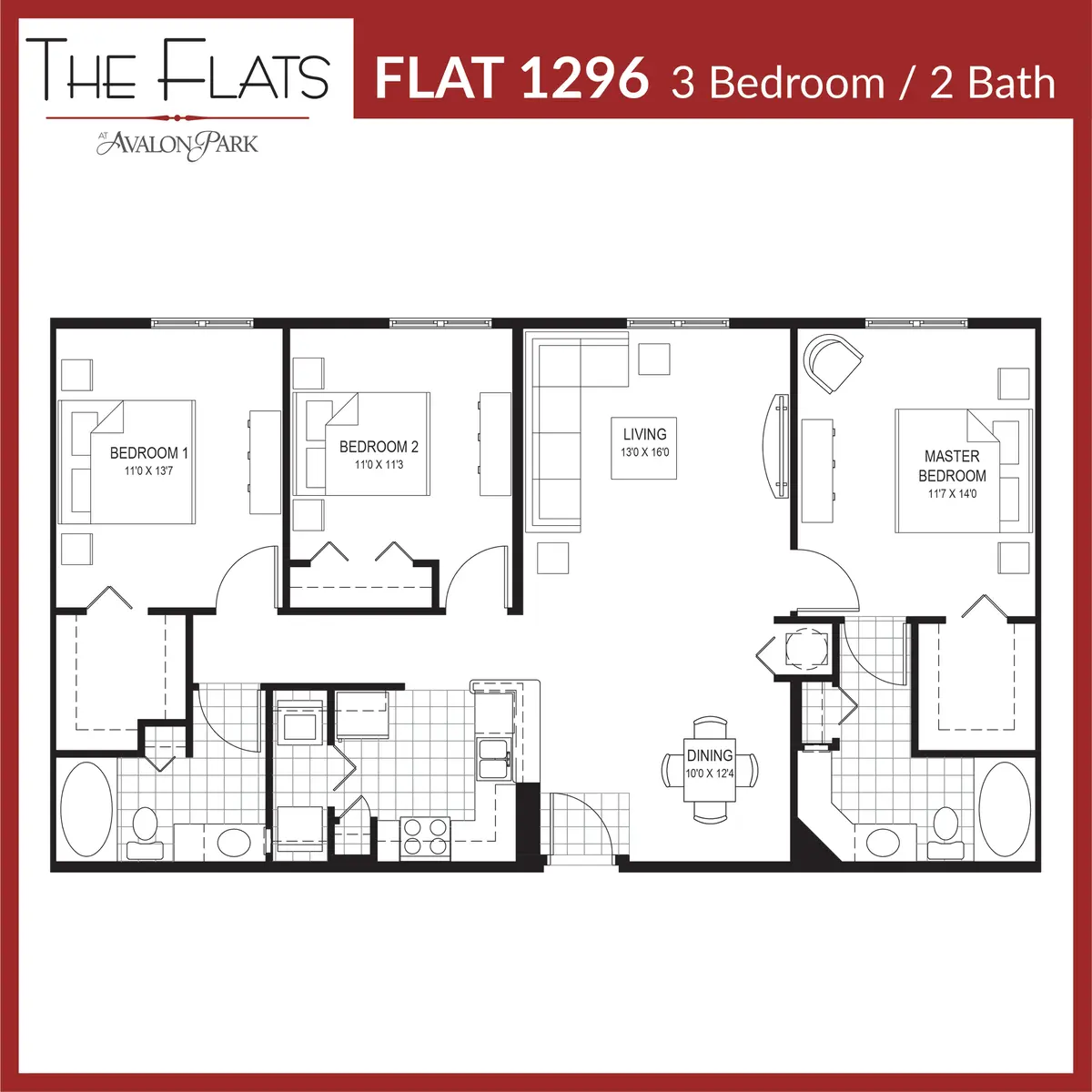 The Flats at Avalon Park The Flats at Avalon Park - Diagram