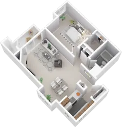 1 Bedroom w/Fireplace