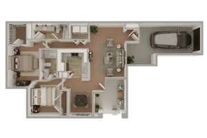 2 Bedroom 2 Bath REEP Reno
