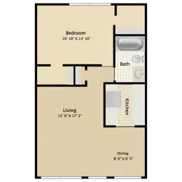 1 Bedroom 1 Bathroom