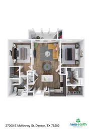 B-2 2 Bed 2 Bath