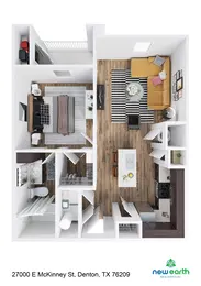 A-1 1 Bed 1 Bath