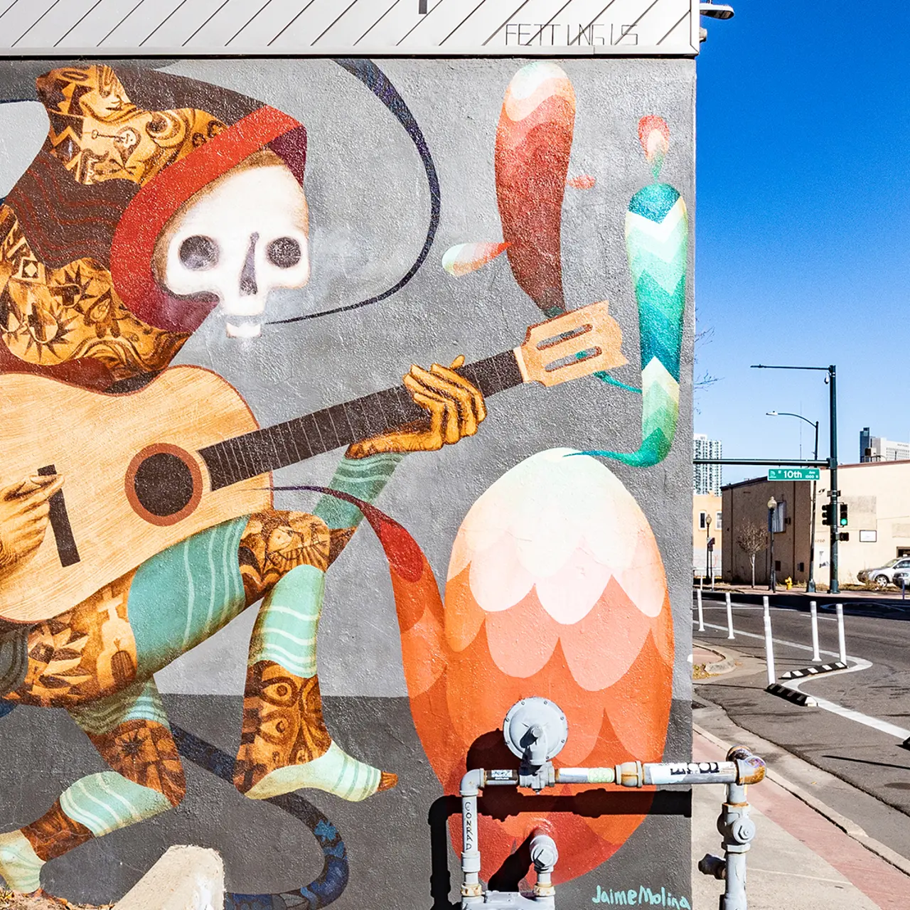 Santa Fe neighborhood mural Santa Fe neighborhood mural