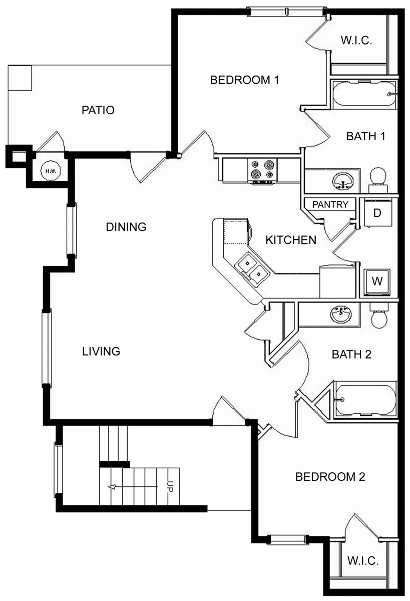 Waterford at Spencer Oaks Diagram, Floor Plan