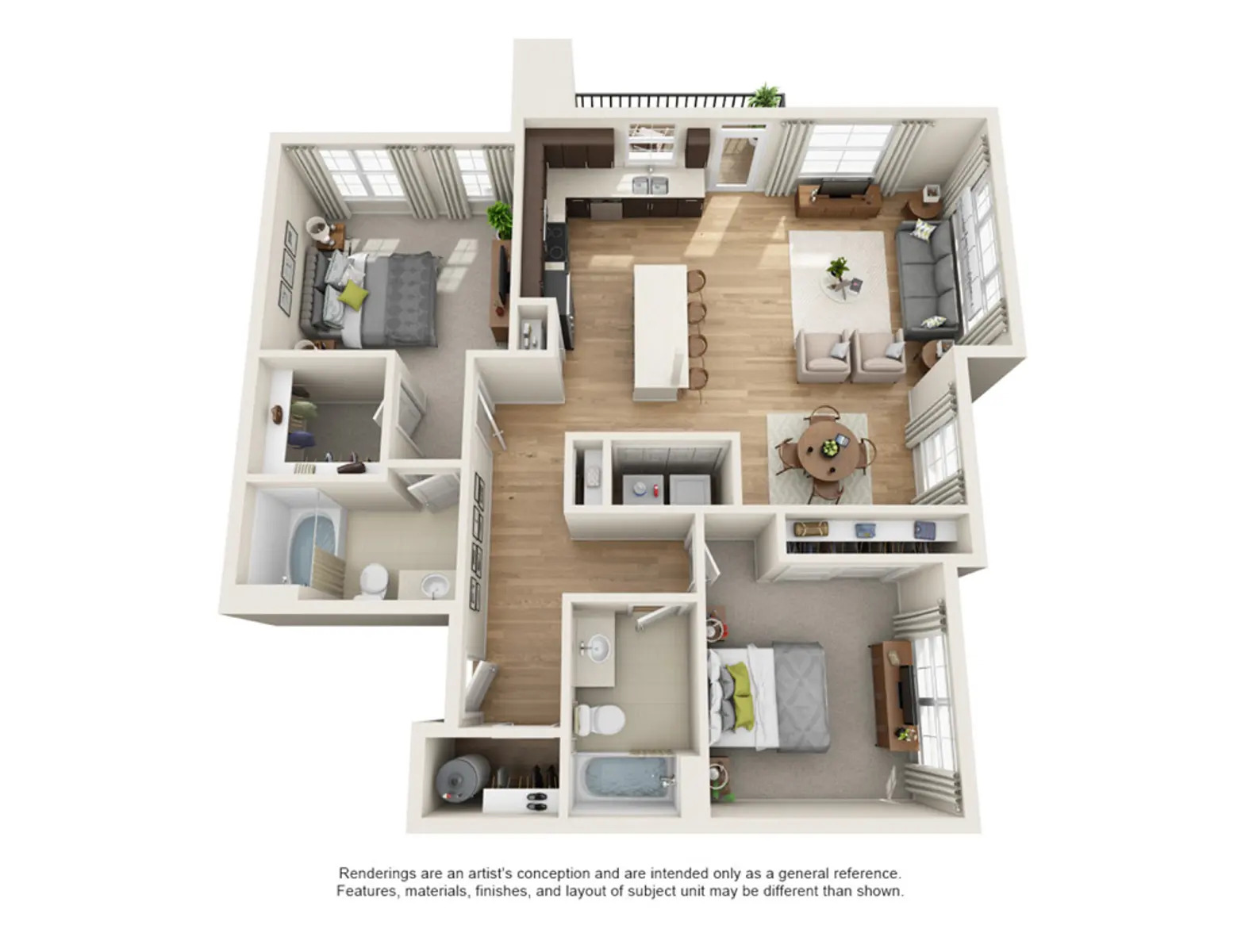2x2c15.jpg Floor Plan, Diagram