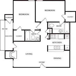 2 Bedroom 2 Bathroom
