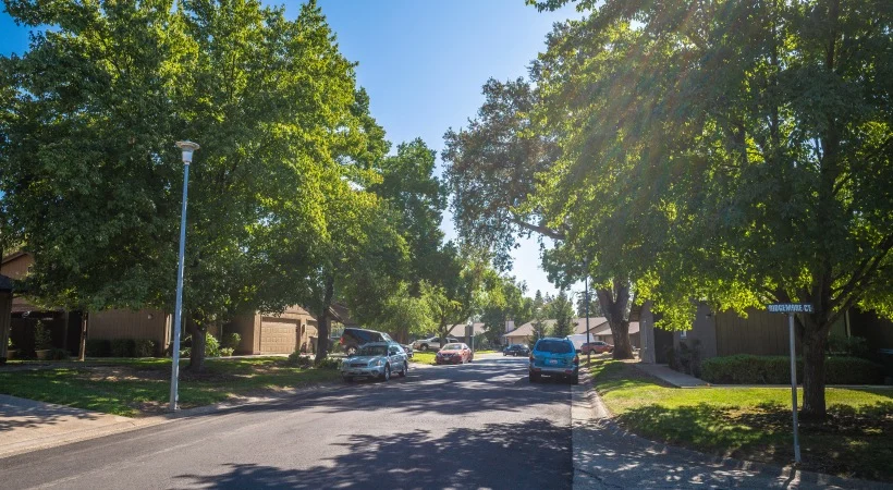Rollingwood Duplexes - Car, Road, Tree
