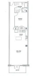 1 Bedroom, 1 Bathroom