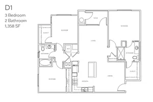D1 Three Bedroom