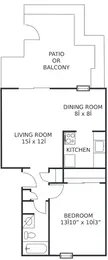 1Bed/1Ba-Dn (C)