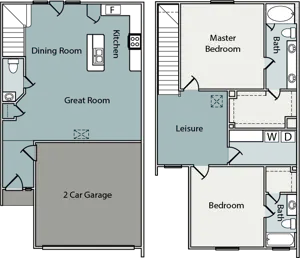 2 Bedroom 2.5 Bathroom