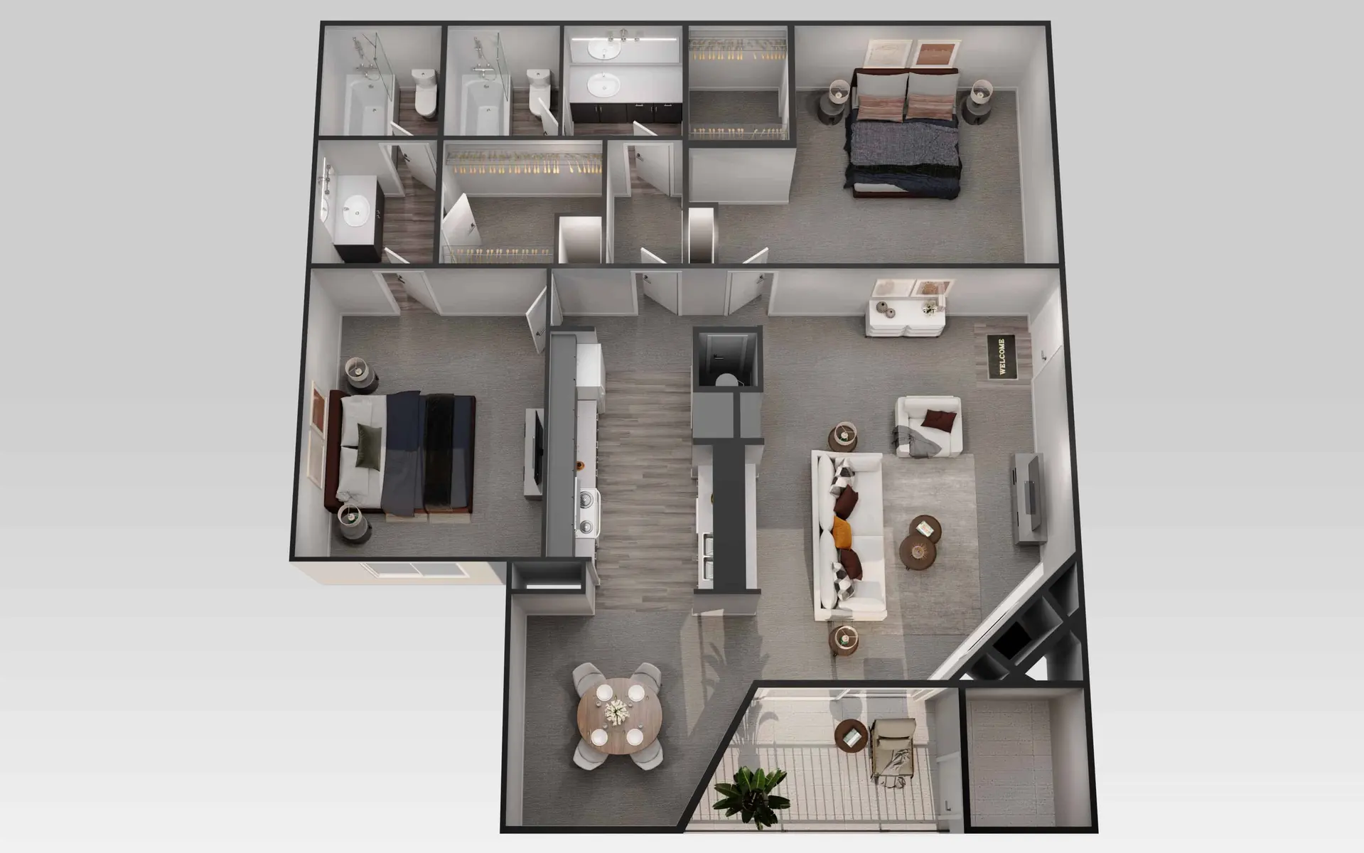 Autumn Breeze Apartments - Diagram