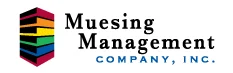 Logo of Muesing Management Company, Inc., featuring a colorful stacked design and the company name.