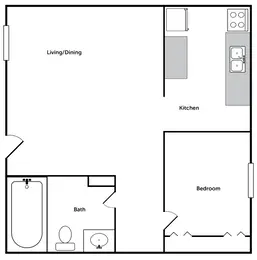 1 bedroom 1 bath