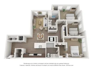 3 Bed 2 Bath